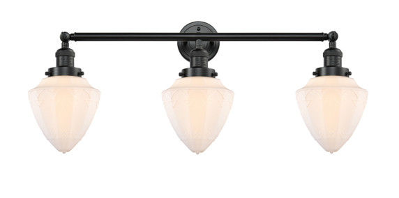 Bathroom Fixtures Three Lights by Innovations ( 405 | 205-OB-G661-7 Franklin Restoration ) 