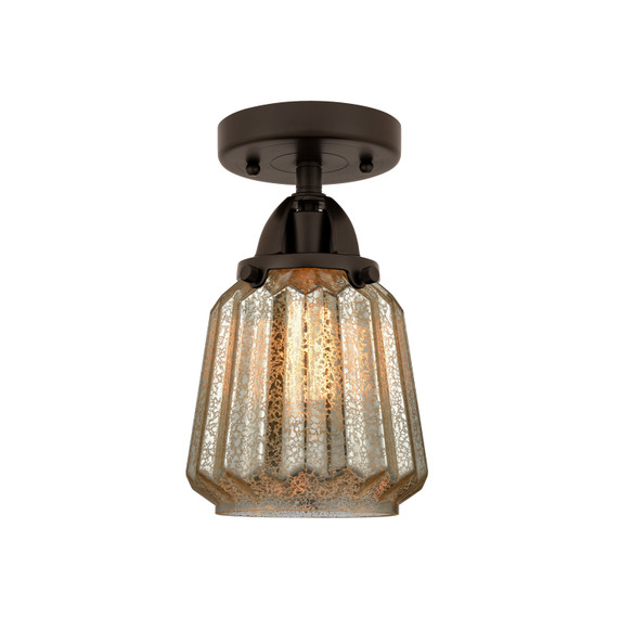 Semi-Flush Mts. Glass Down by Innovations ( 405 | 288-1C-OB-G146 Nouveau 2 ) 
