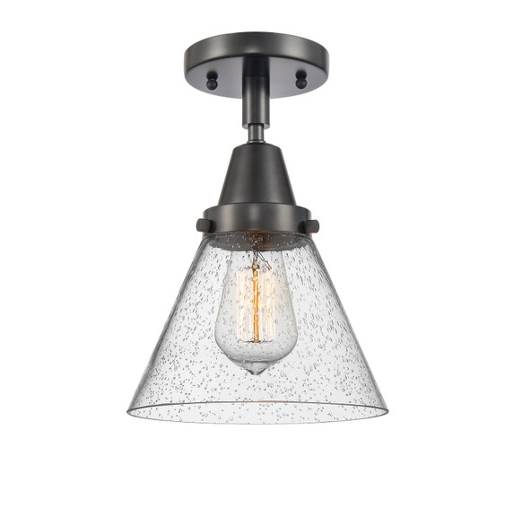 Semi-Flush Mts. Glass Down by Innovations ( 405 | 447-1C-BK-G44-LED Caden ) 