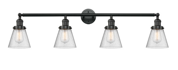 Bathroom Fixtures Four Lights by Innovations ( 405 | 215-BK-G64-LED Franklin Restoration ) 