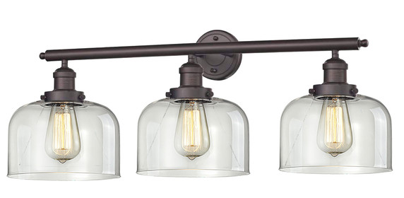 Bathroom Fixtures Three Lights by Innovations ( 405 | 205-OB-G73 Franklin Restoration ) 