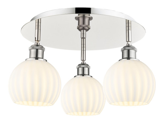 Semi-Flush Mts. Multi-port/Cluster by Innovations ( 405 | 516-3C-PN-G1217-6WV Ballston ) 