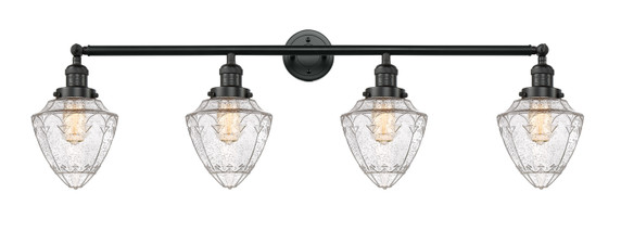 Bathroom Fixtures Four Lights by Innovations ( 405 | 215-BK-G664-7 Franklin Restoration ) 