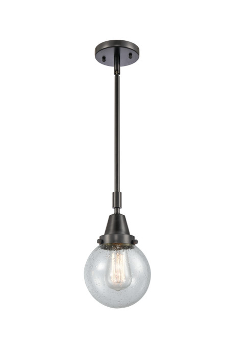 Mini Pendants Glass Down by Innovations ( 405 | 447-1S-BK-G204-6-LED Caden ) 