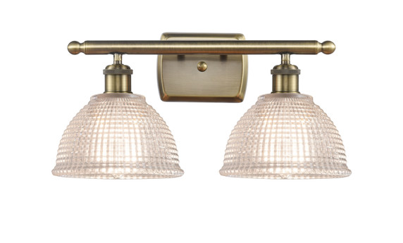 Bathroom Fixtures Two Lights by Innovations ( 405 | 516-2W-AB-G422-LED Ballston ) 