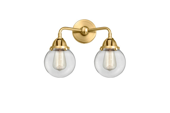 Bathroom Fixtures Two Lights by Innovations ( 405 | 288-2W-SG-G202-6-LED Nouveau 2 ) 