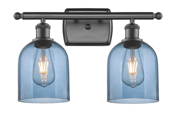 Bathroom Fixtures Two Lights by Innovations ( 405 | 516-2W-OB-G558-6BL Ballston ) 