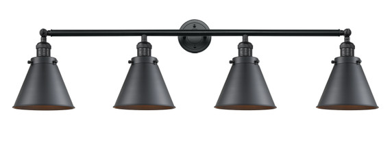 Bathroom Fixtures Four Lights by Innovations ( 405 | 215-BK-M13-BK-LED Franklin Restoration ) 