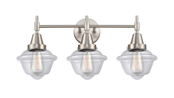 Bathroom Fixtures Three Lights by Innovations ( 405 | 447-3W-SN-G532-LED Caden ) 
