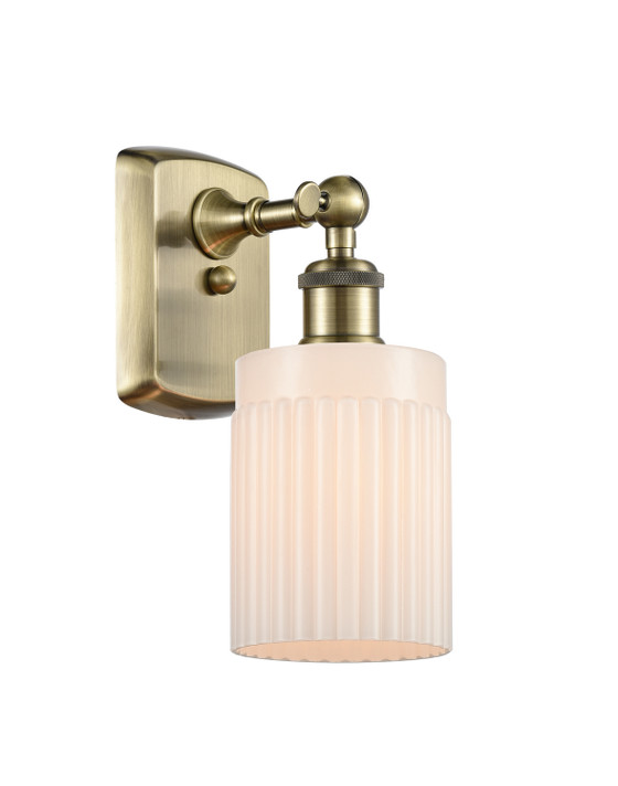 Sconces Single Glass by Innovations ( 405 | 516-1W-AB-G341-LED Ballston ) 