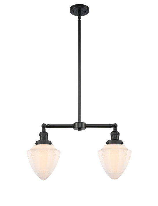 Linear/Island 2 Light Bar by Innovations ( 405 | 209-BK-G661-7-LED Franklin Restoration ) 