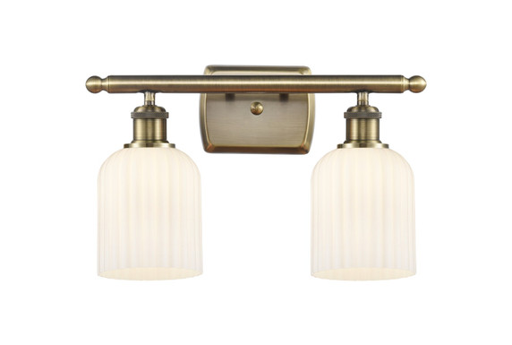 Bathroom Fixtures Two Lights by Innovations ( 405 | 516-2W-AB-G559-5GWH Ballston ) 