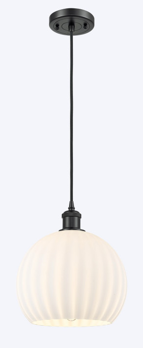 Mini Pendants Glass Down by Innovations ( 405 | 516-1P-BK-G1217-10WV Ballston ) 