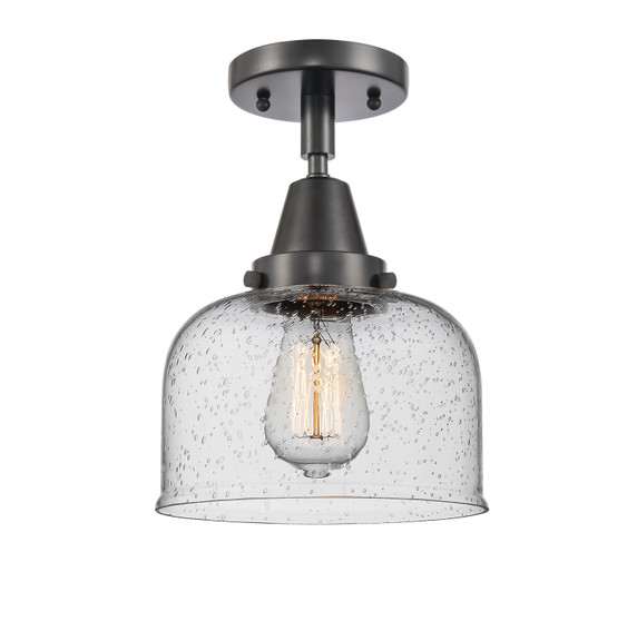 Semi-Flush Mts. Glass Down by Innovations ( 405 | 447-1C-BK-G74-LED Caden ) 