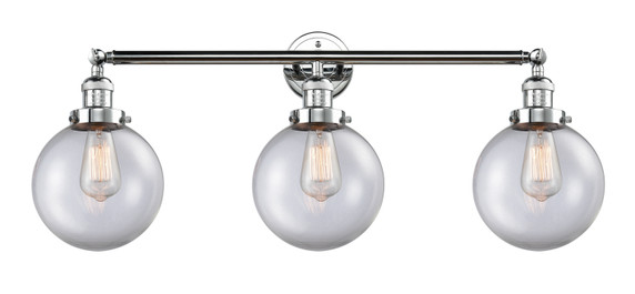 Bathroom Fixtures Three Lights by Innovations ( 405 | 205-PC-G202-8-LED Franklin Restoration ) 