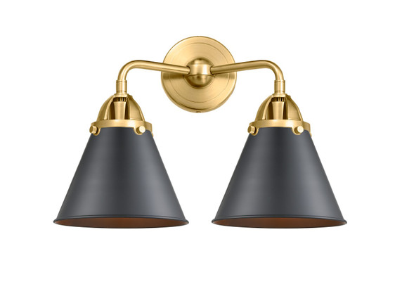 Bathroom Fixtures Two Lights by Innovations ( 405 | 288-2W-SG-M13-BK Nouveau 2 ) 