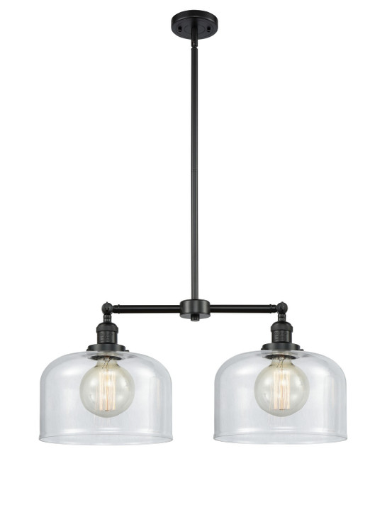Mid. Chandeliers Glass Down by Innovations ( 405 | 209-BK-G72-L-LED Franklin Restoration ) 