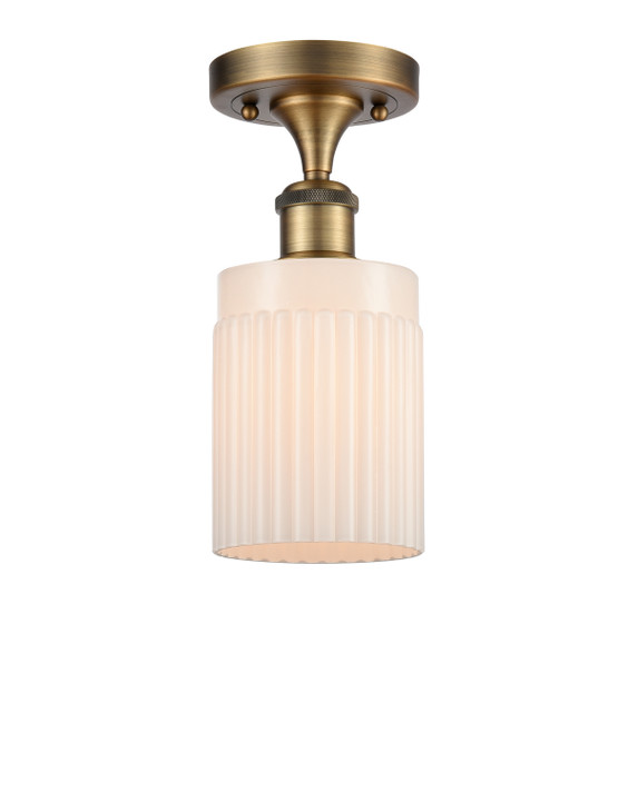 Semi-Flush Mts. Drum Shade by Innovations ( 405 | 516-1C-BB-G341 Ballston ) 
