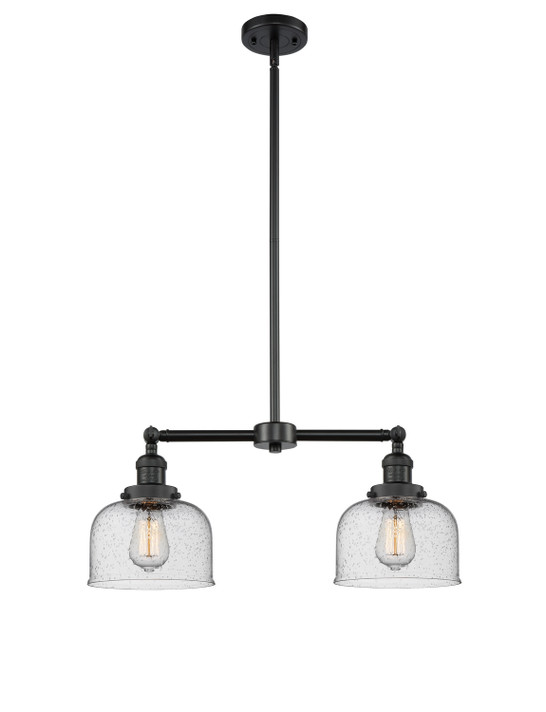 Mid. Chandeliers Glass Down by Innovations ( 405 | 209-BK-G74-LED Franklin Restoration ) 