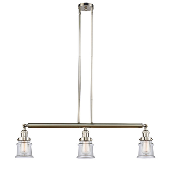 Linear/Island 3 Light Bar by Innovations ( 405 | 213-PN-G182S-LED Franklin Restoration ) 