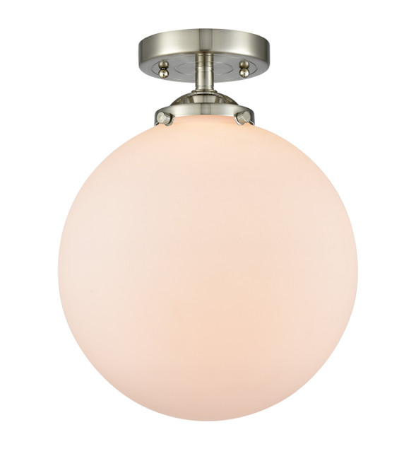 Semi-Flush Mts. Glass Down by Innovations ( 405 | 284-1C-SN-G201-10 Nouveau ) 