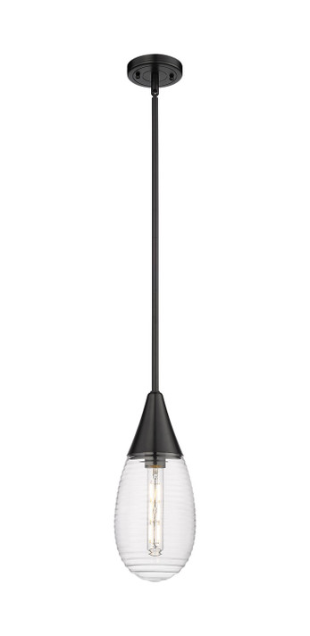 Mini Pendants Glass Down by Innovations ( 405 | 450-1S-BK-G450-6SCL Downtown Urban ) 