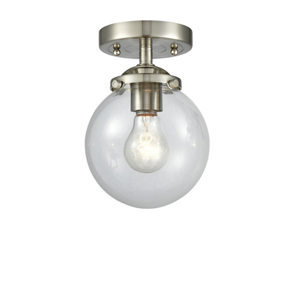 Semi-Flush Mts. Glass Down by Innovations ( 405 | 284-1C-SN-G202-6 Nouveau ) 