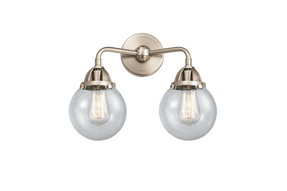 Bathroom Fixtures Two Lights by Innovations ( 405 | 288-2W-SN-G204-6-LED Nouveau 2 ) 