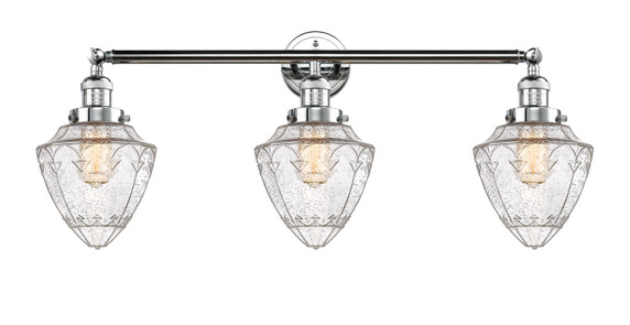 Bathroom Fixtures Three Lights by Innovations ( 405 | 205-PC-G664-7-LED Franklin Restoration ) 