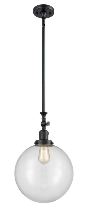Pendants Glass Down by Innovations ( 405 | 206-BK-G202-12-LED Franklin Restoration ) 