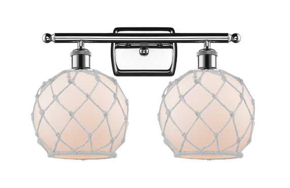 Bathroom Fixtures Two Lights by Innovations ( 405 | 516-2W-PC-G121-8RW-LED Ballston ) 