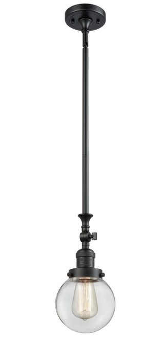 Mini Pendants Glass Down by Innovations ( 405 | 206-BK-G202-6-LED Franklin Restoration ) 