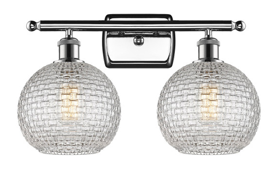 Bathroom Fixtures Two Lights by Innovations ( 405 | 516-2W-PC-G122C-8CL Ballston ) 