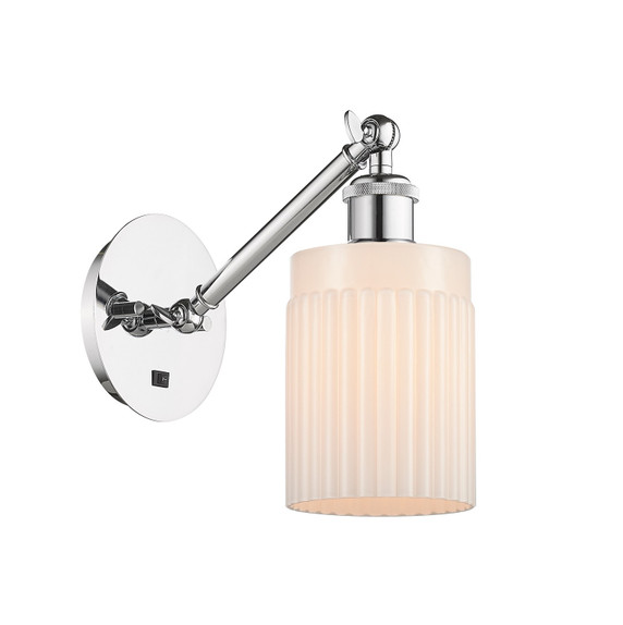 Sconces Single Glass by Innovations ( 405 | 317-1W-PC-G341 Ballston ) 