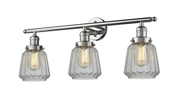 Bathroom Fixtures Three Lights by Innovations ( 405 | 205-PN-G142-LED Franklin Restoration ) 