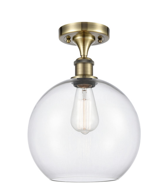 Semi-Flush Mts. Glass Down by Innovations ( 405 | 516-1C-AB-G122-10 Ballston ) 