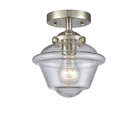 Semi-Flush Mts. Glass Down by Innovations ( 405 | 284-1C-SN-G534-LED Nouveau ) 