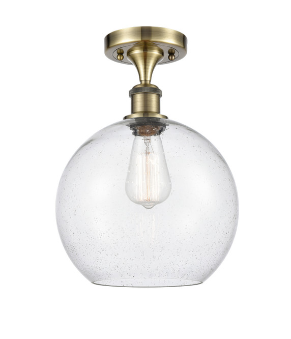 Semi-Flush Mts. Glass Down by Innovations ( 405 | 516-1C-AB-G124-10 Ballston ) 