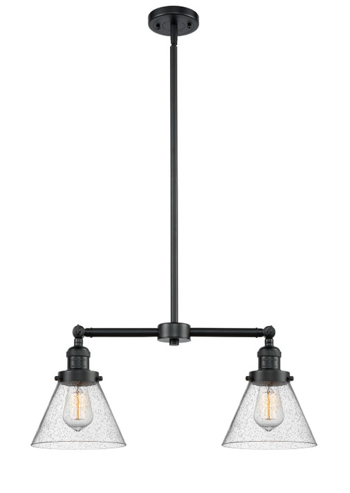 Mid. Chandeliers Glass Down by Innovations ( 405 | 209-OB-G44-LED Franklin Restoration ) 