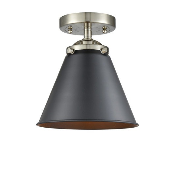 Semi-Flush Mts. Cage by Innovations ( 405 | 284-1C-SN-M13-BK-LED Nouveau ) 