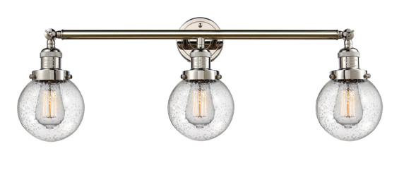 Bathroom Fixtures Three Lights by Innovations ( 405 | 205-PN-G204-6 Franklin Restoration ) 