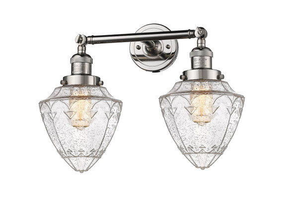 Bathroom Fixtures Two Lights by Innovations ( 405 | 208-PN-G664-7-LED Franklin Restoration ) 