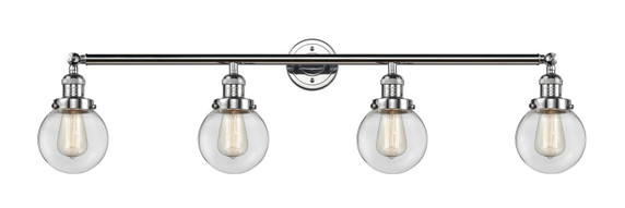 Bathroom Fixtures Four Lights by Innovations ( 405 | 215-PC-G202-6-LED Franklin Restoration ) 