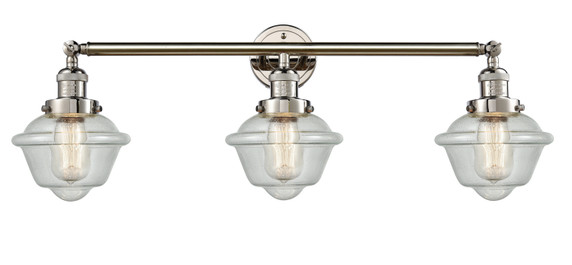 Bathroom Fixtures Three Lights by Innovations ( 405 | 205-PN-G534 Franklin Restoration ) 