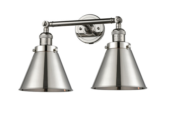 Bathroom Fixtures Two Lights by Innovations ( 405 | 208-PN-M13-PN-LED Franklin Restoration ) 