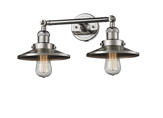 Bathroom Fixtures Two Lights by Innovations ( 405 | 208-PN-M1-LED Franklin Restoration ) 