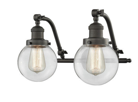 Bathroom Fixtures Two Lights by Innovations ( 405 | 515-2W-OB-G202-6 Franklin Restoration ) 