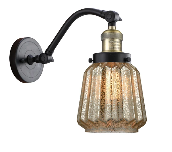 Sconces Single Glass by Innovations ( 405 | 515-1W-BAB-G146 Franklin Restoration ) 