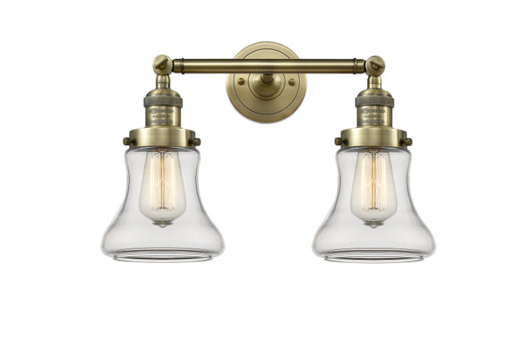 Bathroom Fixtures Two Lights by Innovations ( 405 | 208-AB-G192 Franklin Restoration ) 