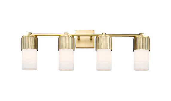 Bathroom Fixtures Four Lights by Innovations ( 405 | 428-4W-BB-G428-7WH Downtown Urban ) 
